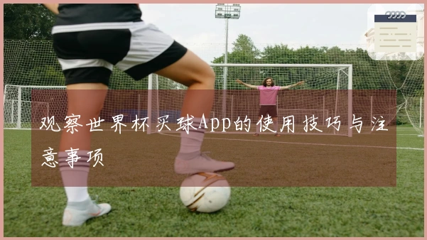 观察世界杯买球App的使用技巧与注意事项